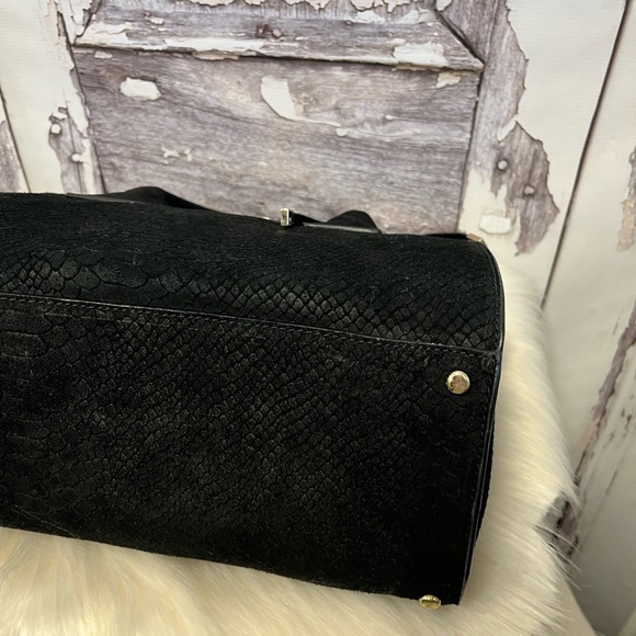 Kate Spade Elsie Street Exotic Merriweather Black Matte Satchel - Picture 4 of 11